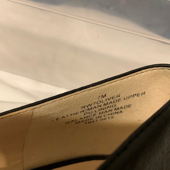 Nine West Women's Leather Ballet Flat, Black, size 7M, only worn once - Picture 12 of 12